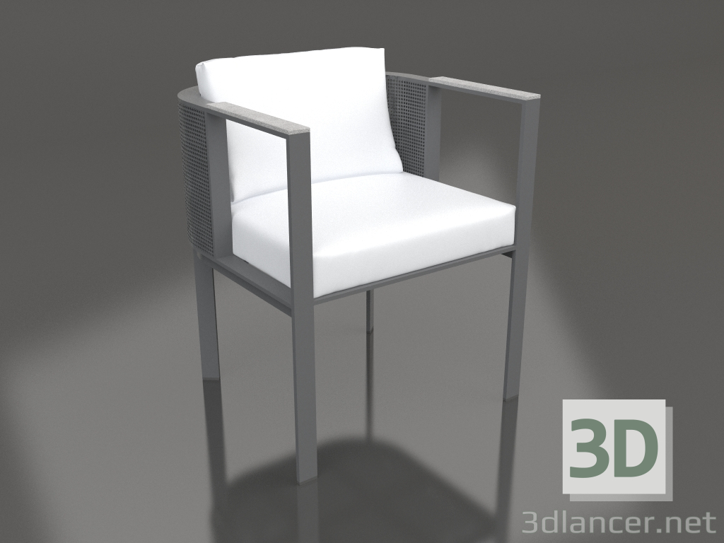 3D Modell Esszimmerstuhl (Anthrazit) - Vorschau