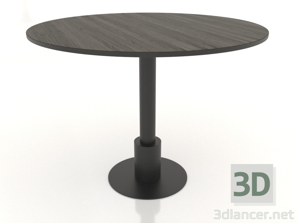 3d model Mesa de comedor Ø 1000 mm (nogal fresno) - vista previa