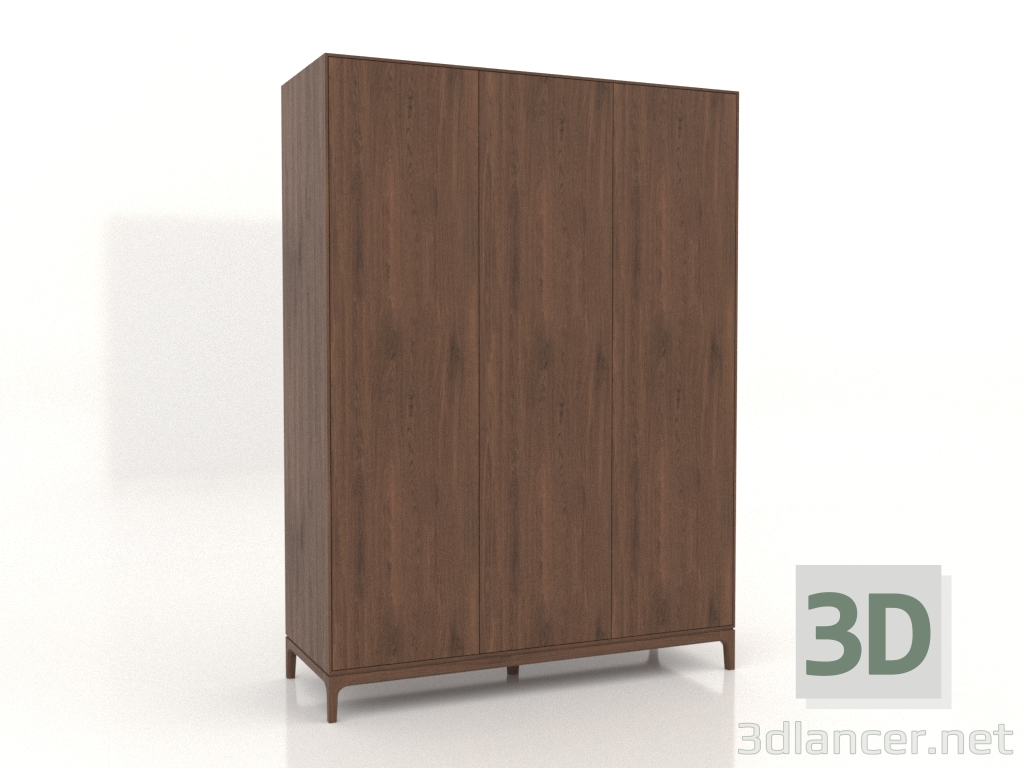 3D Modell Kleiderschrank FARGO 1600x600x2200 mm (Tabak-Eiche) - Vorschau