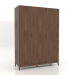 3D Modell Kleiderschrank FARGO 1600x600x2200 mm (Tabak-Eiche) - Vorschau