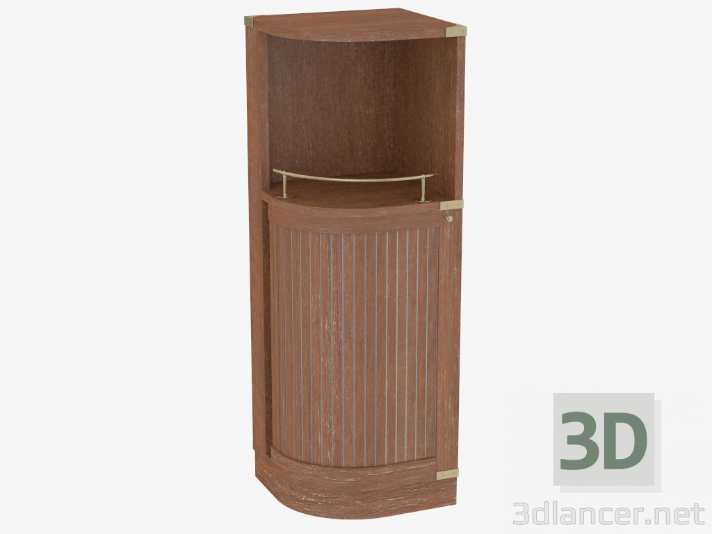 3d model Corner cabinet with railing - preview