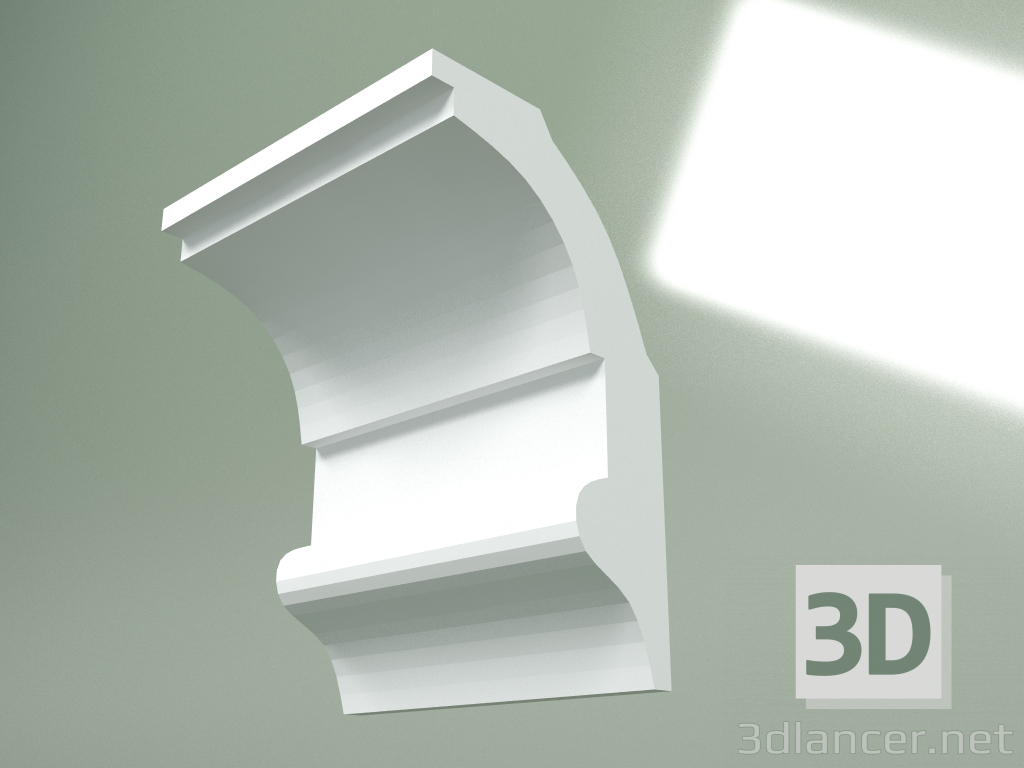 3D modeli Alçı korniş (tavan kaidesi) KT387 - önizleme