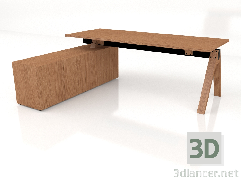 modèle 3D Table de travail Viga V204L (2000x1700) - preview
