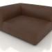 modello 3D Modulo divano angolare asimmetrico destro (opzione 1) - anteprima