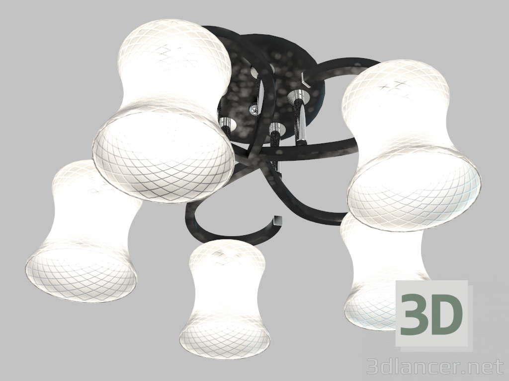 modello 3D Apparecchio per illuminazione a soffitto Mara (2439 5C) - anteprima