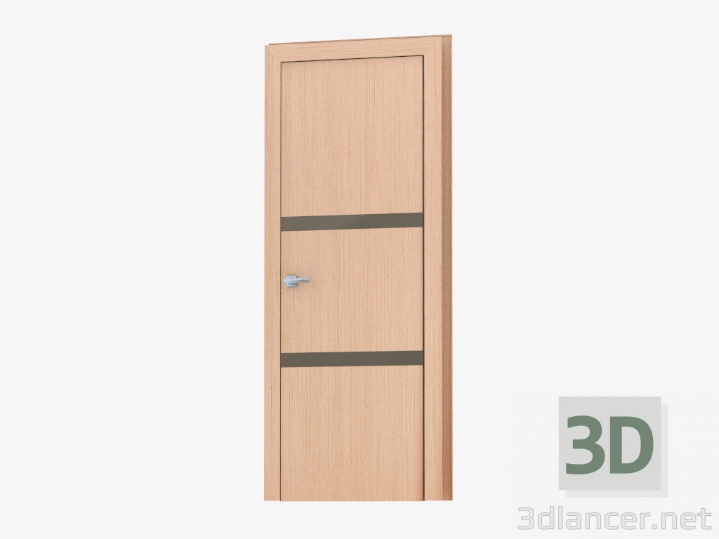 3d model Puerta de interroom (31.30 bronza plata) - vista previa