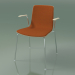 3d model Chair 3935 (4 metal legs, front trim, with armrests, white birch) - preview