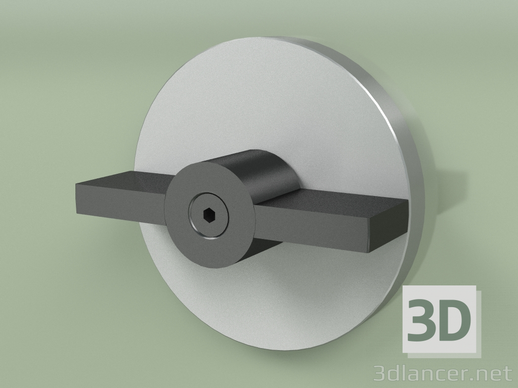 3d model Wall-mounted hydro-progressive mixer (19 63, AS-ON) - preview