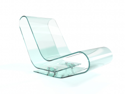 glass armchair