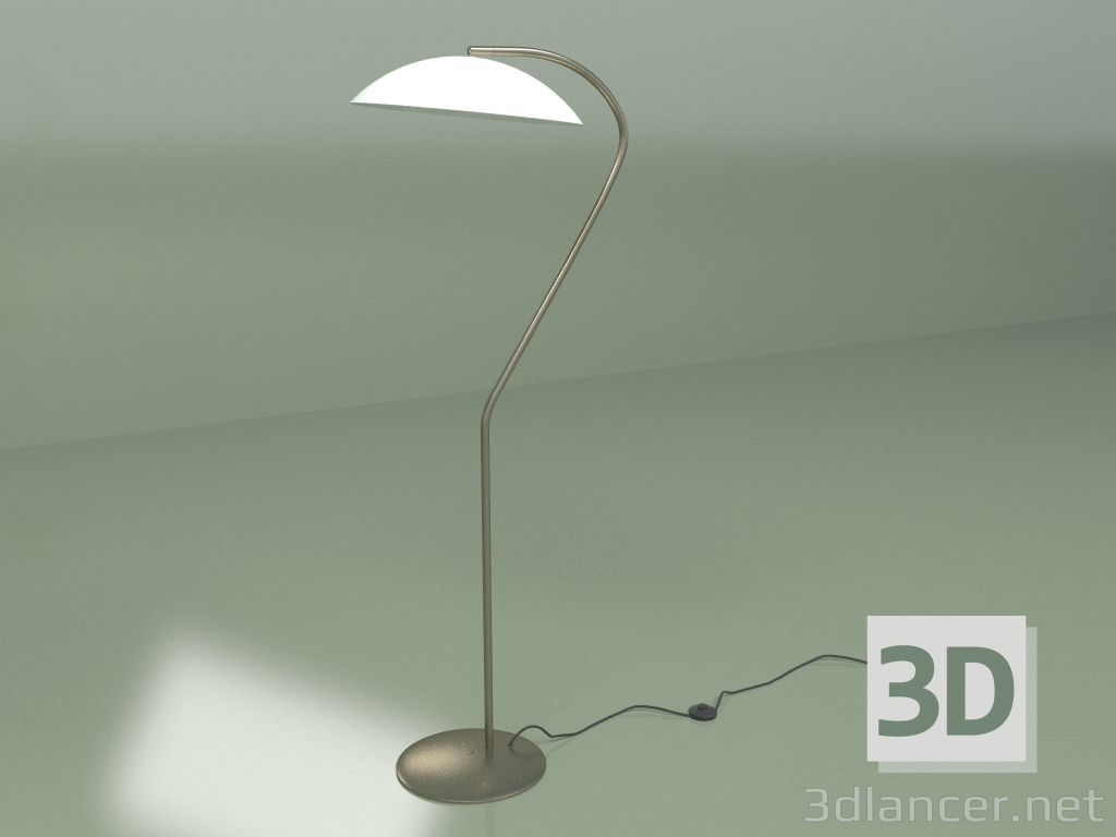 modello 3D Lampada da terra Flying Saucer (bianco) - anteprima