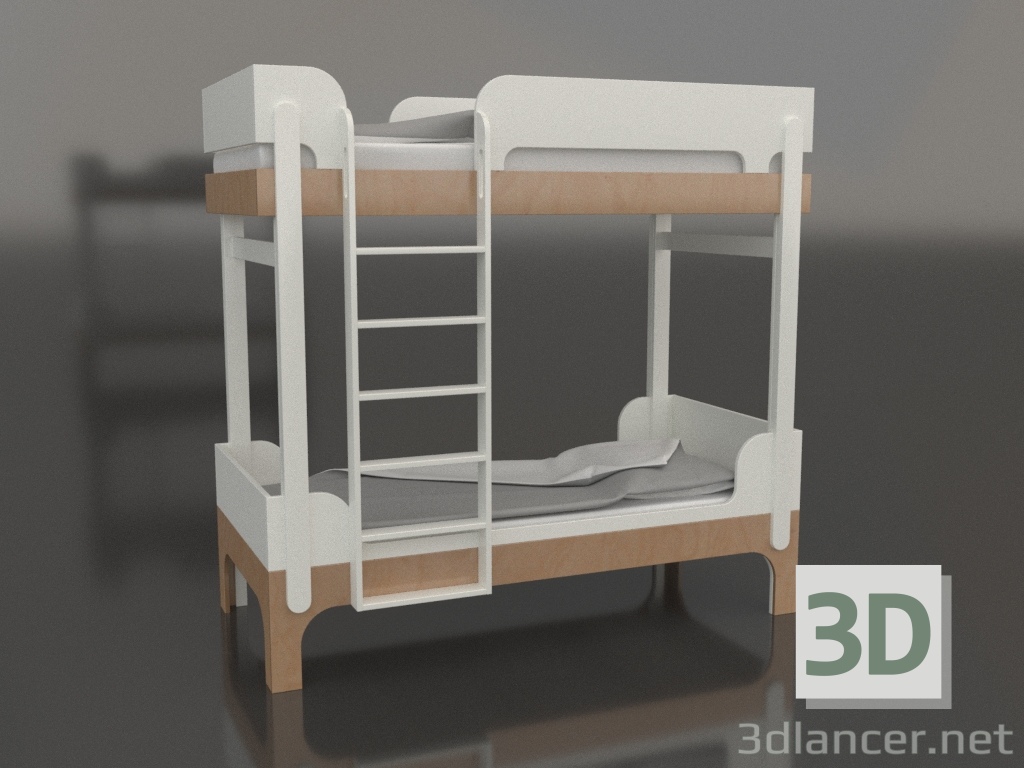 3 डी मॉडल चारपाई बिस्तर ट्यून क्यू (UWTQA1) - पूर्वावलोकन