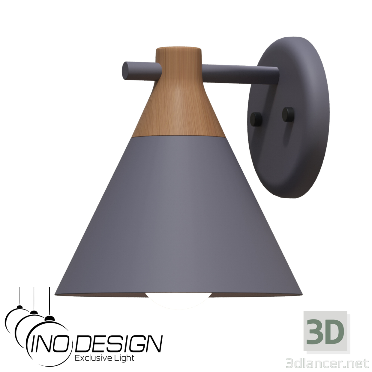 modèle 3D Inodesign Nod Gris 44.2320 - preview
