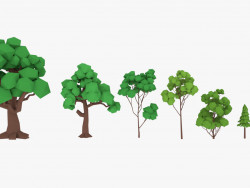 Pacchetto LowPoly Trees