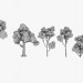Paquete de árboles LowPoly 3D modelo Compro - render