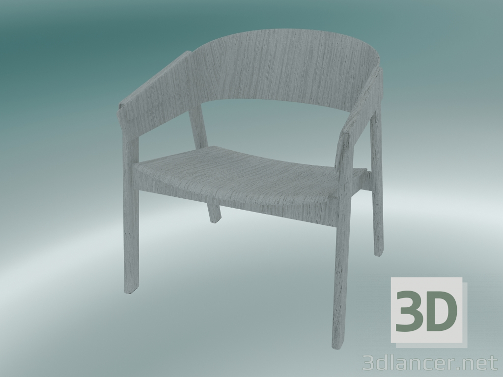 3d model Funda de silla de salón (gris) - vista previa
