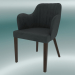 3d model Media silla Jenny (gris oscuro) - vista previa