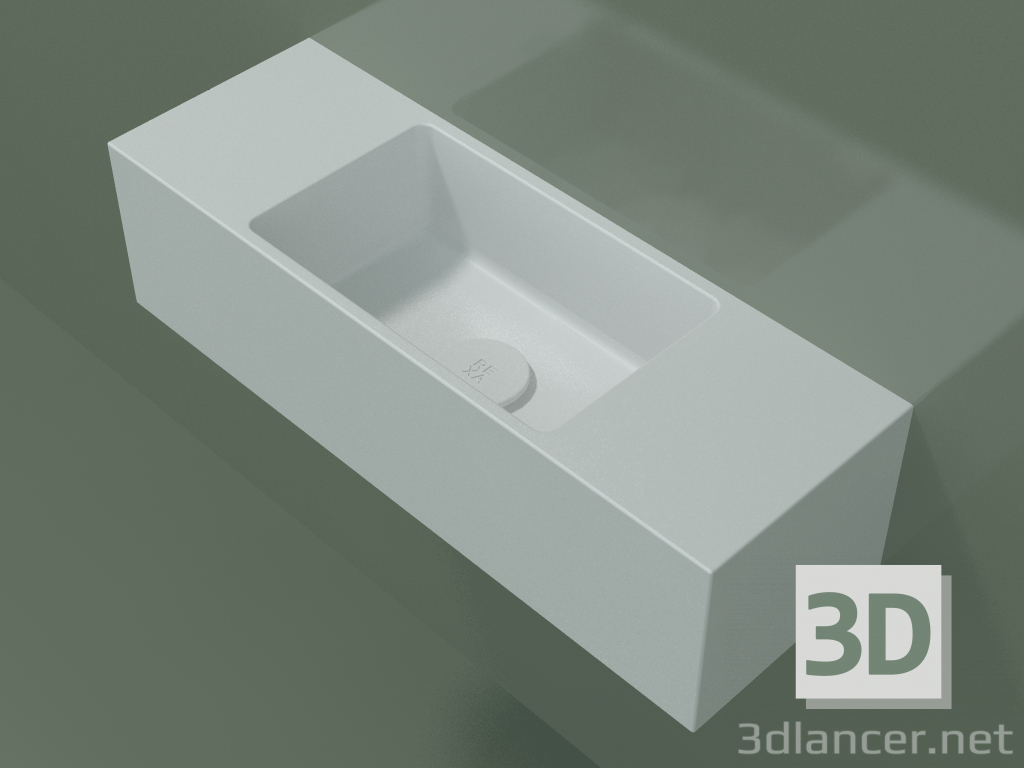 3D modeli Duvara monte lavabo Lavamani (02UL31101, Glacier White C01, L 60, P 20, H 16 cm) - önizleme