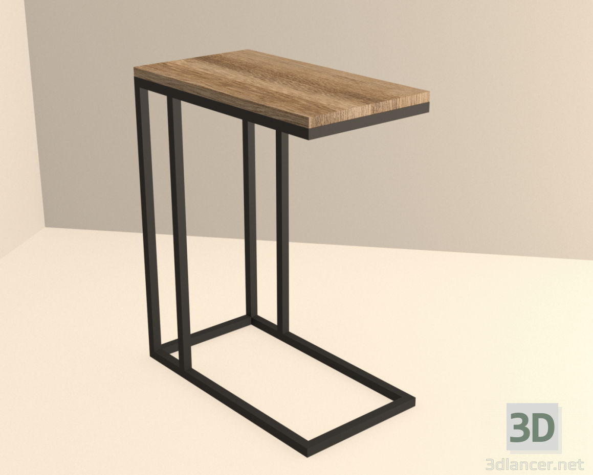 3d модель Приліжковий столик – превью