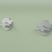 3d model Wall set of 2 mixing shut-off valves (19 63 V, AS) - preview