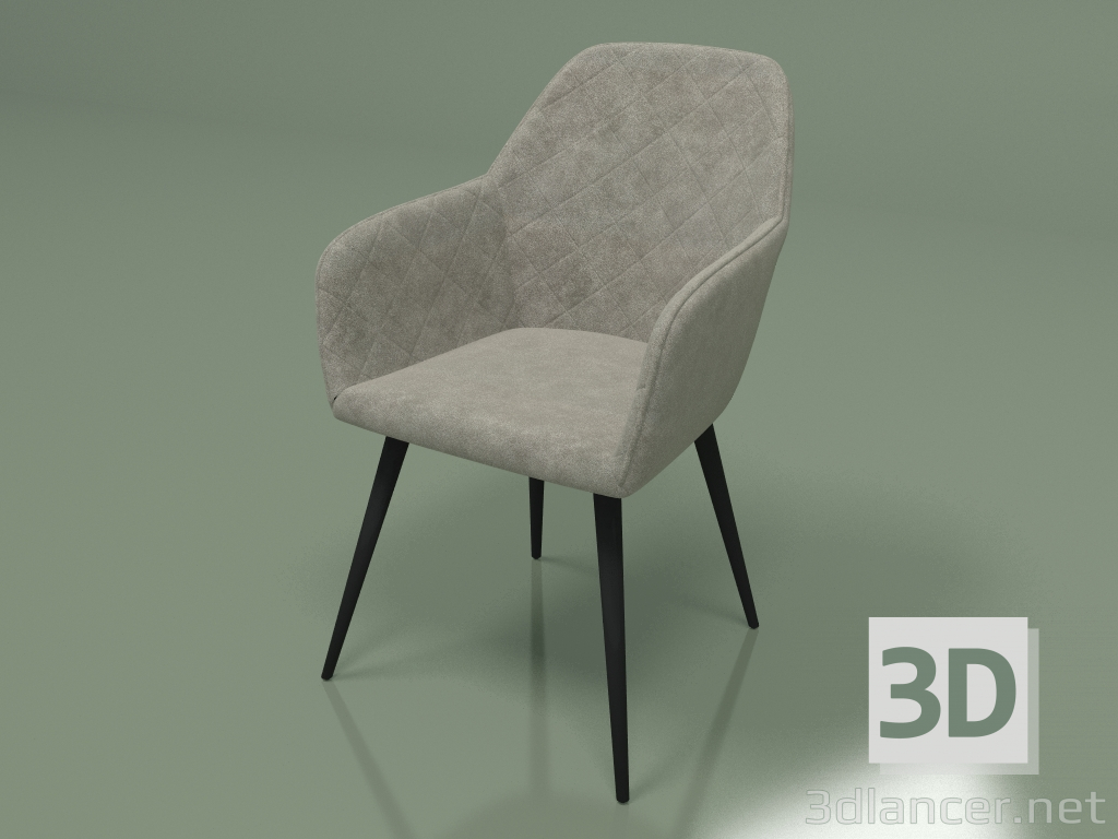 Modelo 3d Cadeira Antiba (bege) - preview