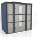 3D Modell Bürokabine Hako Meeting HK021 (2225x1400) - Vorschau