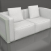 Modelo 3d Sofá de 2 lugares (cinza cimento) - preview