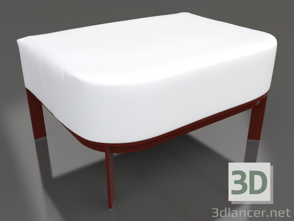 modèle 3D Pouf pour chaise (Vin rouge) - preview