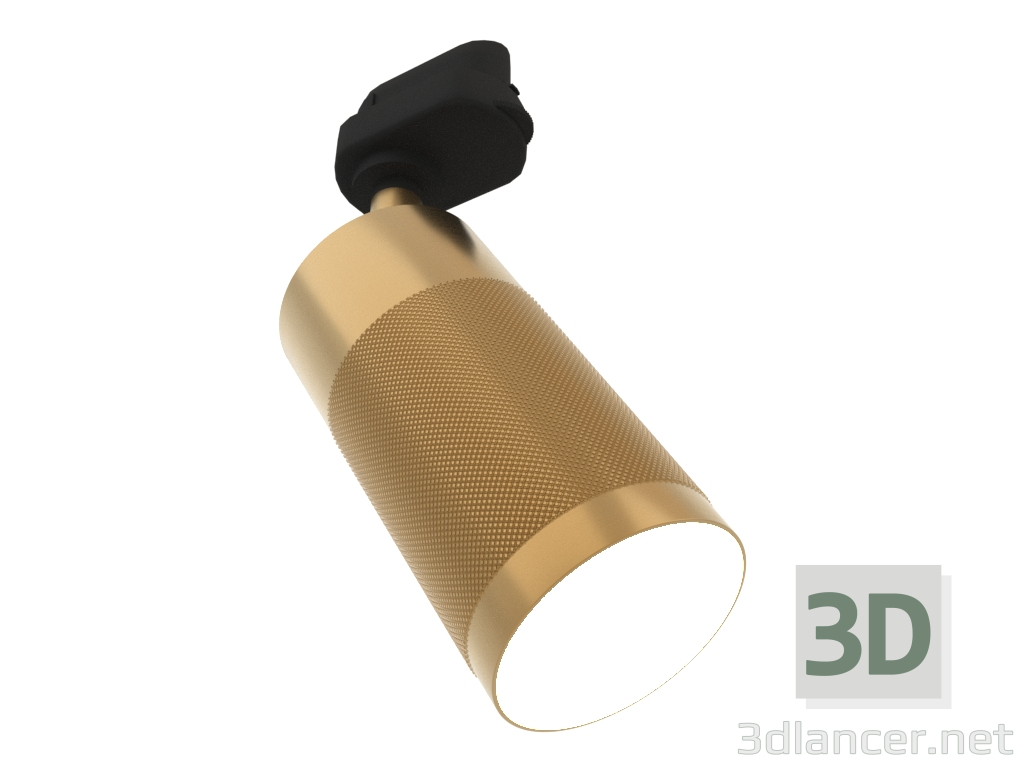 3d model Ceiling track lamp Patrone (brass) - preview