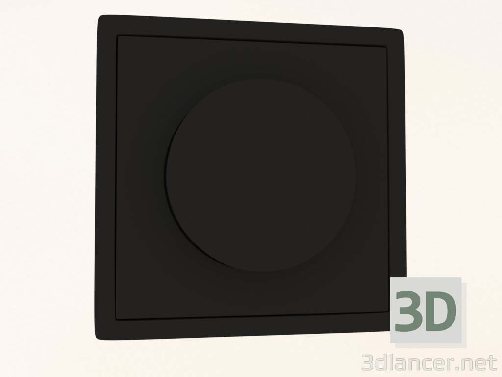 modello 3D Dimmer rotativo Triac (LED, 300 W, carbonio opaco, DA65030) R98 - anteprima