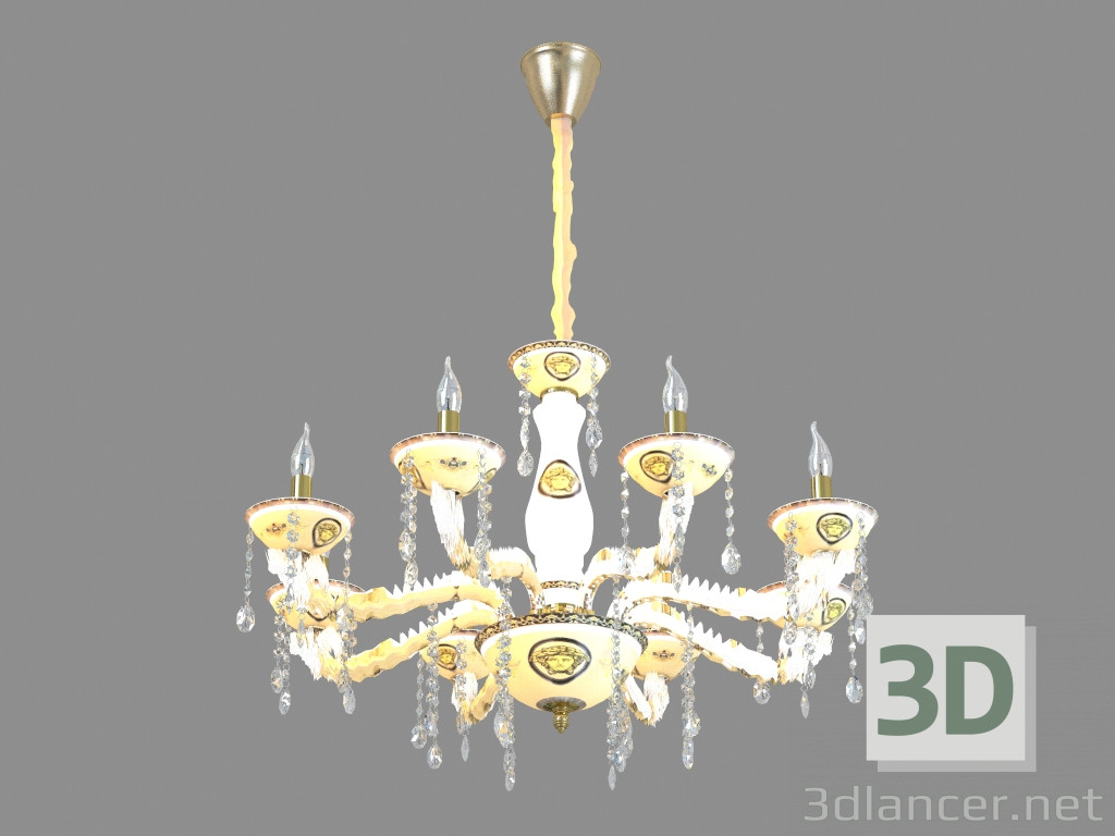 3d model Chandelier A6610LM-8GO - preview