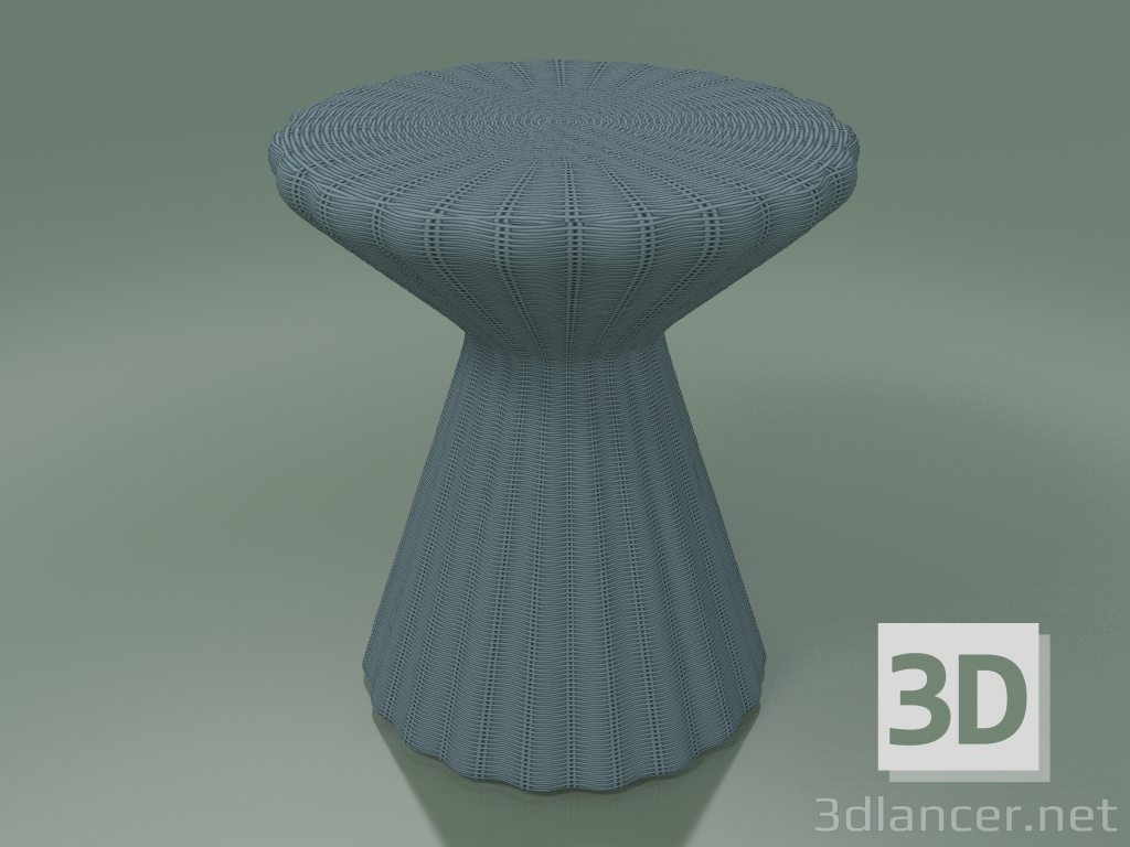3 डी मॉडल साइड टेबल, ओटोमन (बोला 12, ब्लू) - पूर्वावलोकन