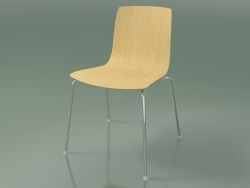 Chair 3906 (4 metal legs, natural birch)