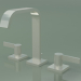 3d model Three-hole washbasin mixer with drain (20 713 670-060010) - preview