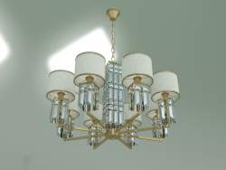 Hanging chandelier 10099-8 (gold-clear crystal)