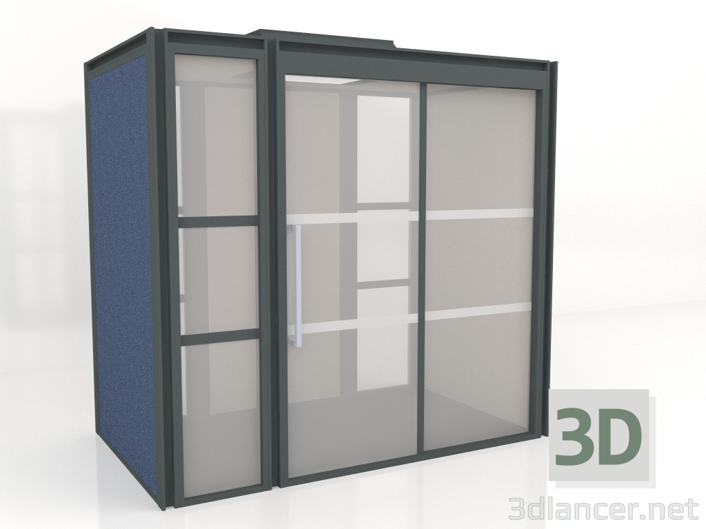 modello 3D Cabina ufficio Hako Meeting HK08 (2347x1400) - anteprima