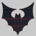 Modelo 3d silhueta de morcego - preview