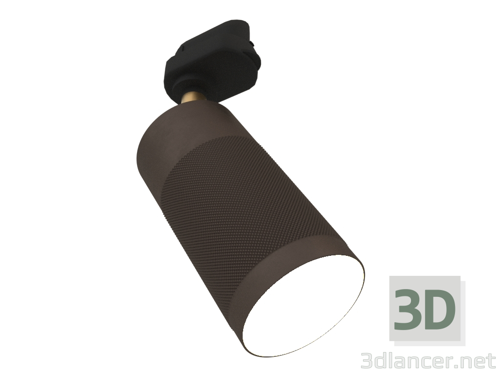 3d модель Потолочный трековый светильник Patrone (коричневый I латунь) – превью
