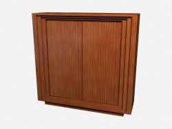 Wooden chest of drawers without handles art deco Hodges