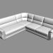 modello 3D Angolo opzione divano Ortey 3 - anteprima