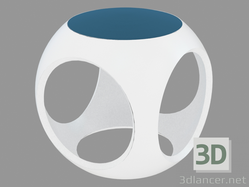 modello 3D Pouf rotondo - anteprima