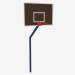3D Modell Sportplatzelement Basketballständer (ohne Netz) (7910) - Vorschau