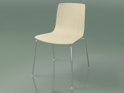 Stuhl 3906 (4 Metallbeine, weiße Birke)