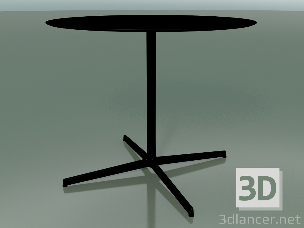 3D Modell Runder Tisch 5555 (H 72,5 - Ø 89 cm, Schwarz, V39) - Vorschau