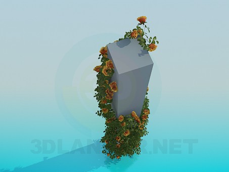 modelo 3D Columnas con vides rosa - escuchar modelo 3D Columnas con vides rosa - escuchar