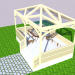 3D modeli yazlık ev - önizleme