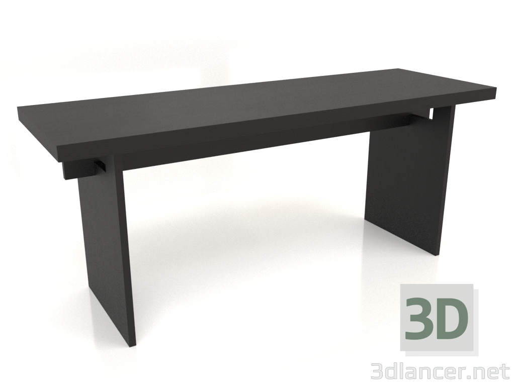 modello 3D Tavolo da lavoro RT 13 (1800x600x750, legno nero) - anteprima