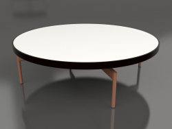 Round coffee table Ø120 (Black, DEKTON Zenith)