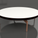 modèle 3D Table basse ronde Ø120 (Noir, DEKTON Zenith) - preview