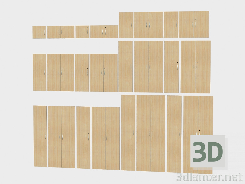 3D modeli Korsika pano aksesuarları (kapılar DP) - önizleme