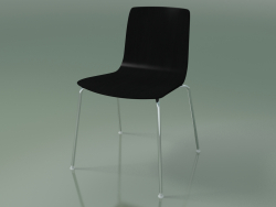 Stuhl 3906 (4 Metallbeine, schwarze Birke)